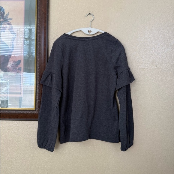 NWT Old Navy French Terry Ruffle Sleeve Sweatshirt Size Medium - Picture 4 of 4